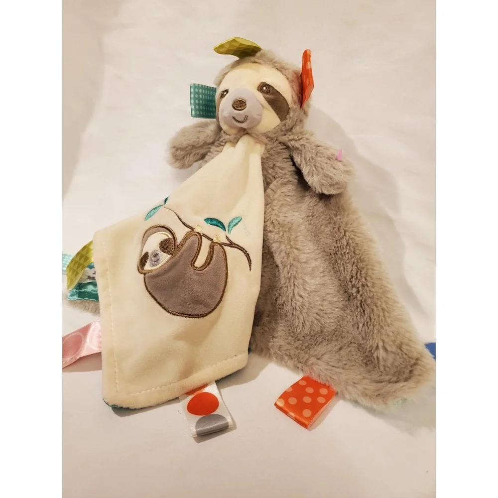 TAGGIES Mary‎ Meyer Baby Sensory SECURITY BLANKET SLOTH Plush Lovey 13